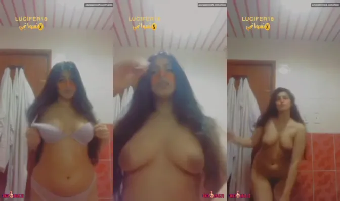 بنوتة زي القمر تقلع في الحمام وتقفش في بزازها سكس نودز مصري